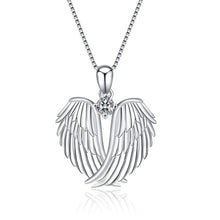 Angel Wing Diamond Pendant Necklace for Women