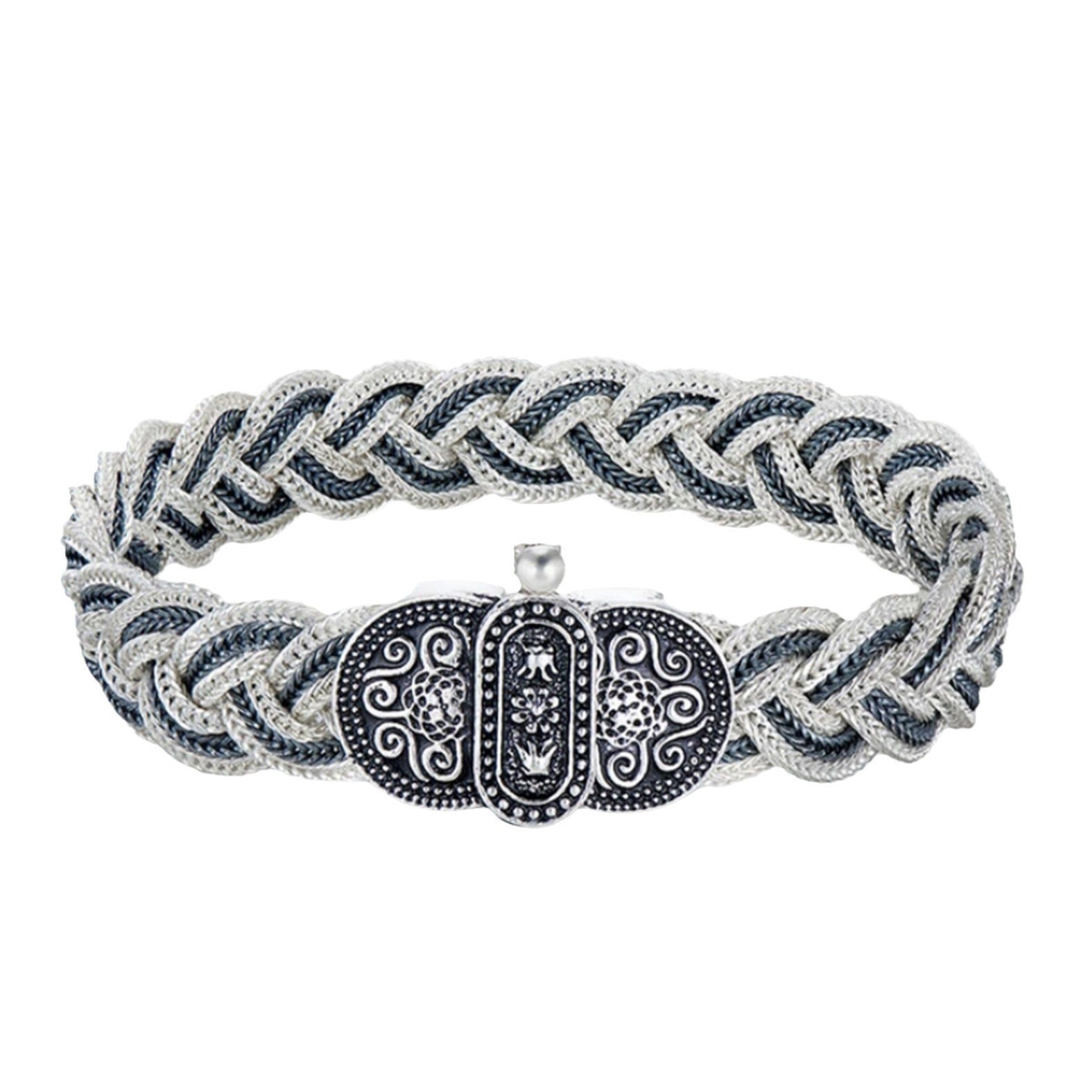 Sterling Silver Vintage Woven Bracelet