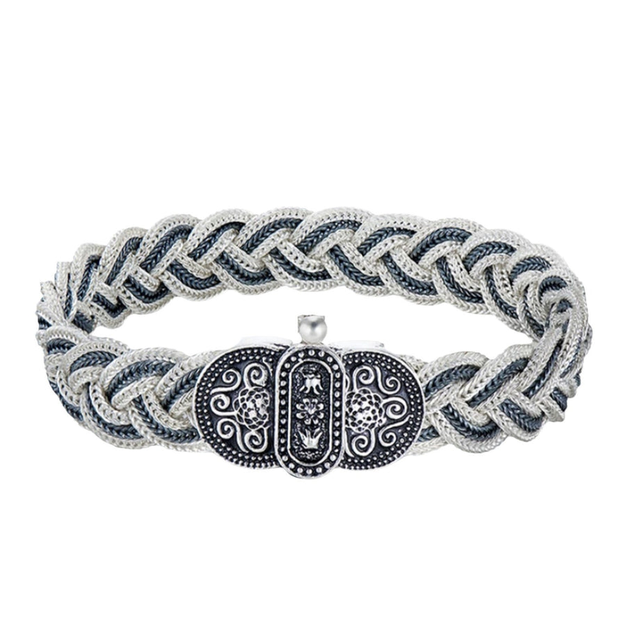 Sterling Silver Vintage Woven Bracelet