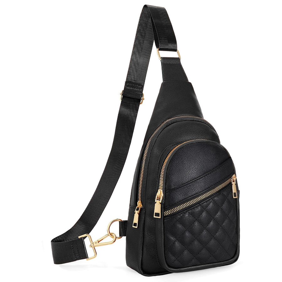 JASGOOD Chic Leather Sling Bag for Women