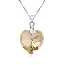 Imported Crystal Necklace - Heart Pendant Choker