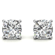 1.50 CTW Certified Genuine Moissanite Stud Earrings – DEF Color, IF–VS1 Clarity, 14k Gold Over Sterling Silver