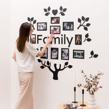 Wooden Led Family Tree - Black Ember