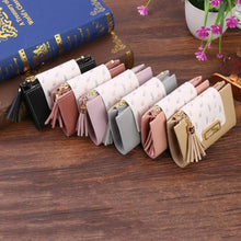 New Short PU Leather Clutch Bags Card Holder Wallet And  Small Coin Purse for Women And Girls