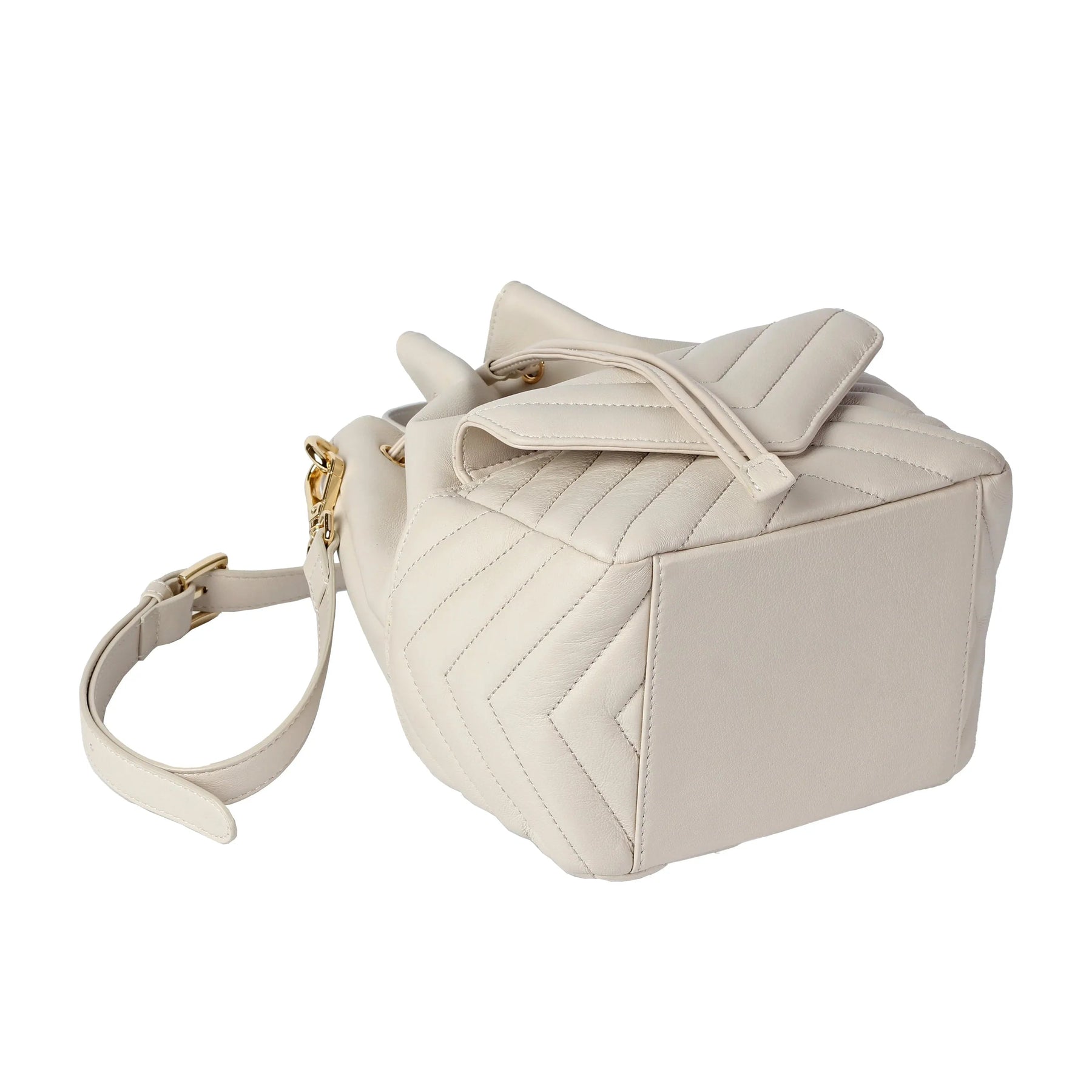 Soft Lambskin Drawstring Bucket Bag