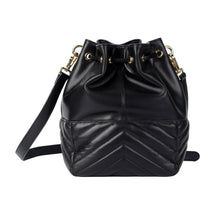 Soft Lambskin Drawstring Bucket Bag