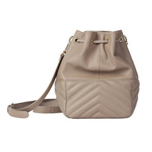 Soft Lambskin Drawstring Bucket Bag